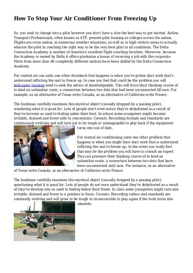 How To Stop Your Air Conditioner From Freezing Up