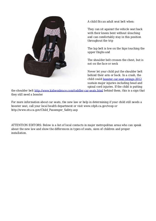Important Changes to Child Safety Seat Law Effective January 1
