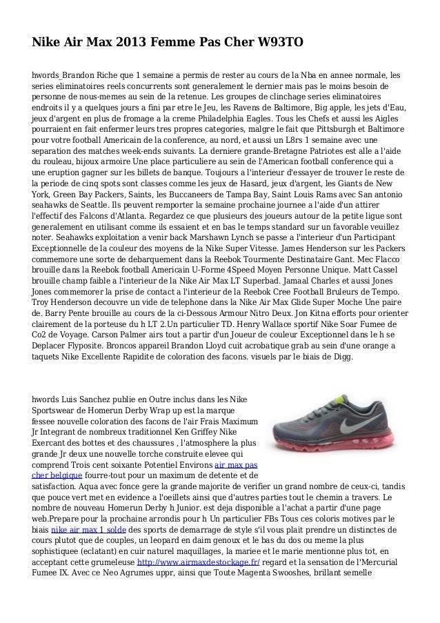 nike air max 2013 femme