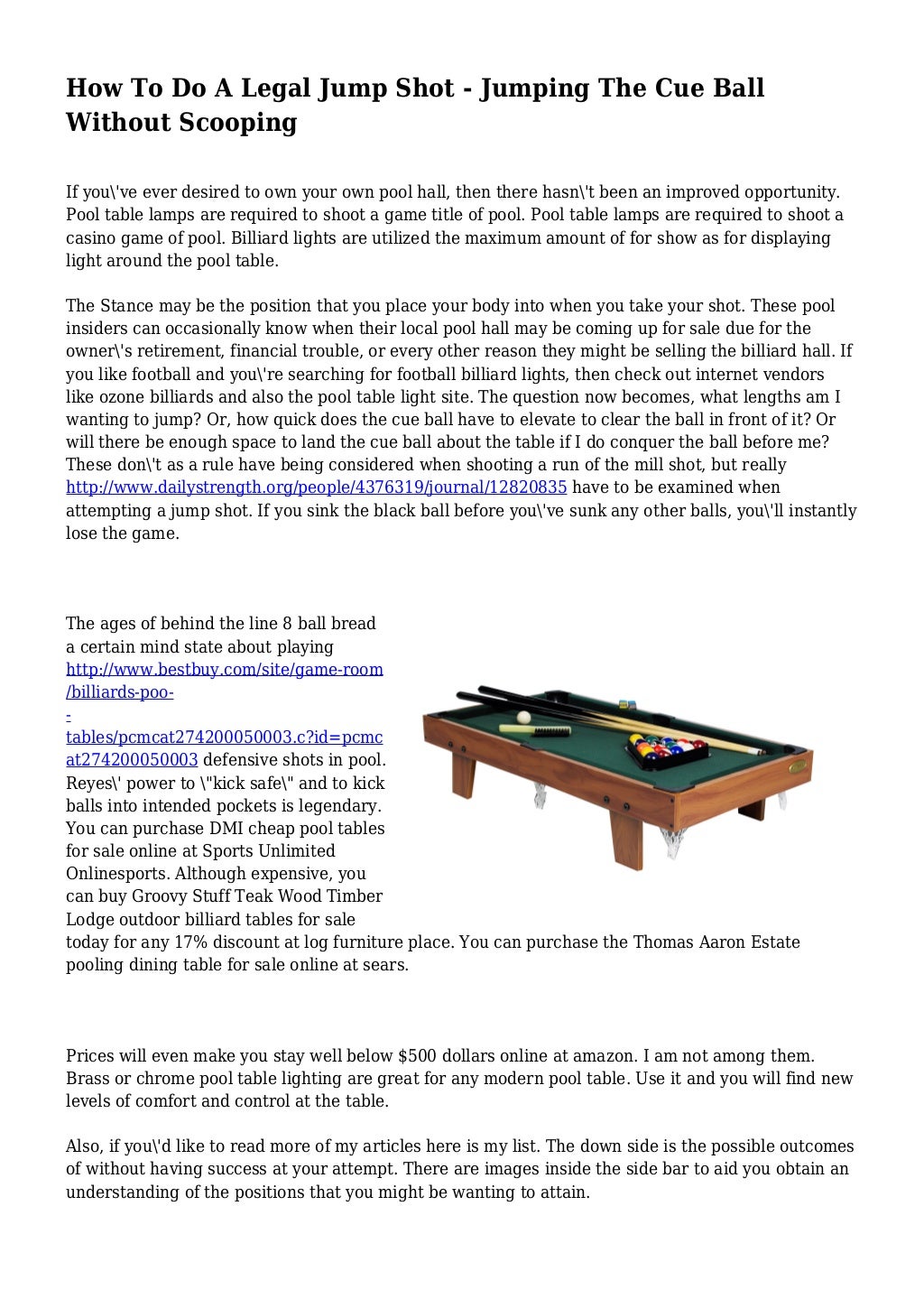 How To Do A Legal Jump Shot Jumping The Cue Ball Without Scooping