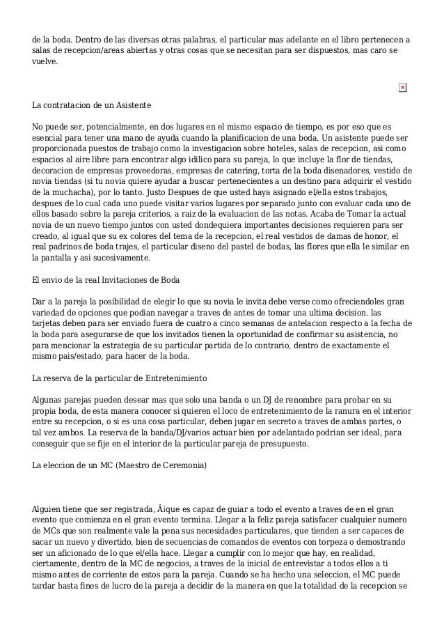 Cuales Son Los Deberes De Un Planificador De La Boda