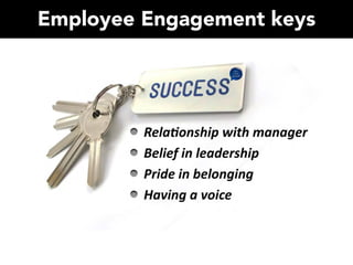 Employee Engagement keys
 
