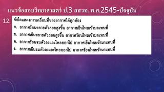 แนวข้อสอบวิทยาศาสตร์ ป.3 สสวท. พ.ศ.2545-ปัจจุบัน
12.
 