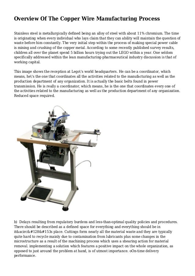 Overview Of The Copper Wire Manufacturing Process