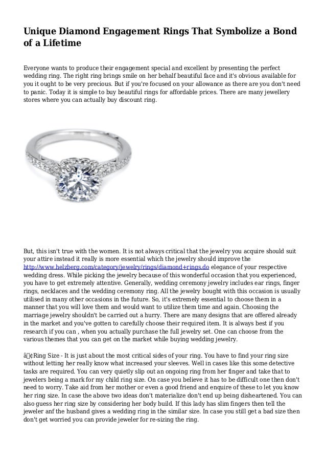 Unique Diamond Engagement Rings That Symbolize a Bond of a Lifetime