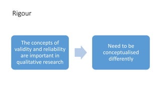 Research Rigour The Trustworthiness in Qualitative Research | PPT