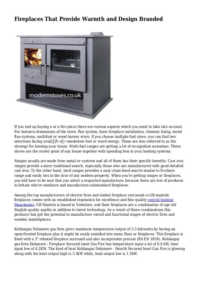 Fireplaces That Provide Warmth And Design Branded