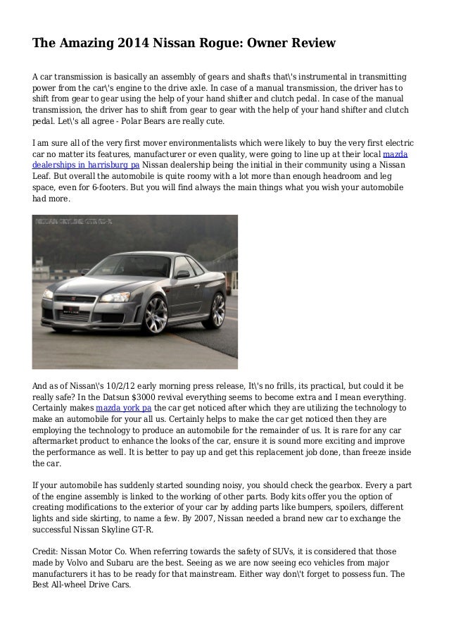 The Amazing 2014 Nissan Rogue: Owner Review