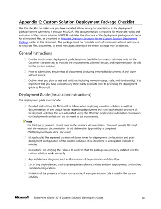 SharePoint Online Custom Solution Developer Guide | DOCX