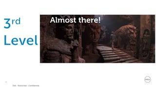 15
Dell - Restricted - Confidential
These are not the
insights you’re
looking for
Are we there yet?Almost there!
 
