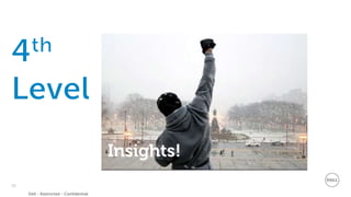 16
Dell - Restricted - Confidential
These are not the
insights you’re
looking for
Are we there yet?
We’ve Arrived
Insights!
 