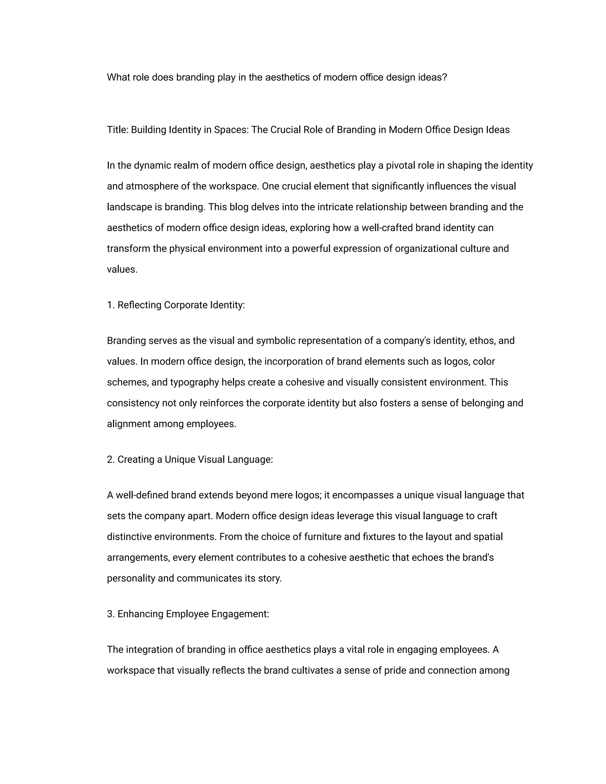 Modern Office Design Ideas | PDF