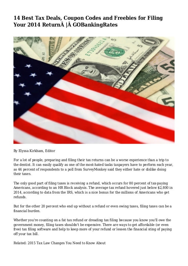 Free income tax software 2014