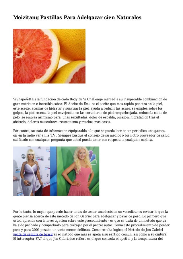 Pastillas para adelgazar naturales meizitang