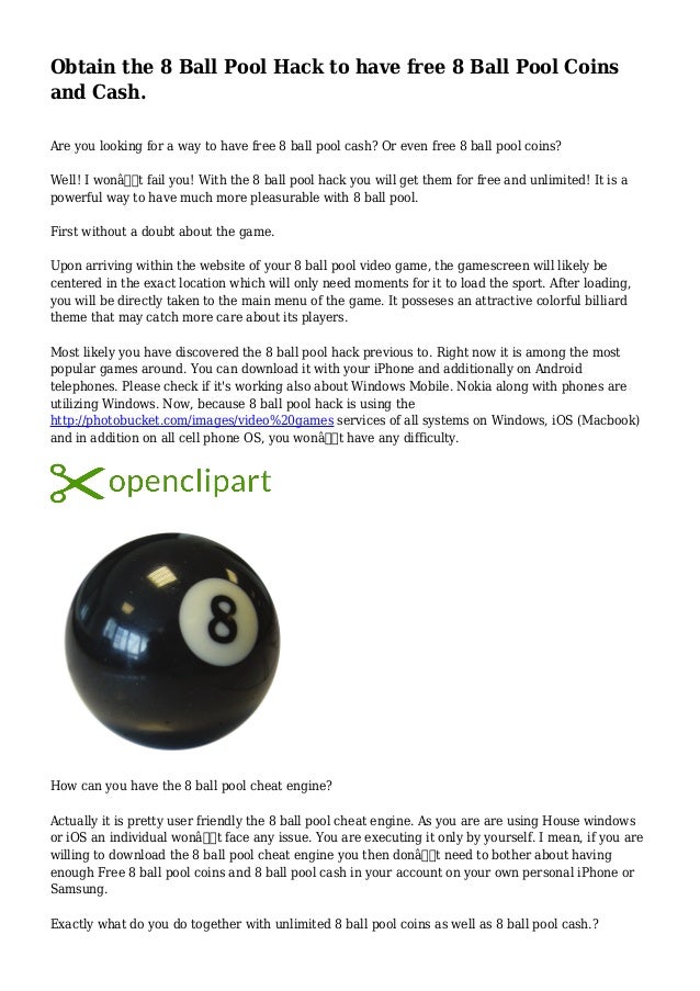 Obtain the 8 Ball Pool Hack to have free 8 Ball Pool Coins ... Obtain the 8 Ball Pool Hack to have free 8 Ball Pool Coins ... -