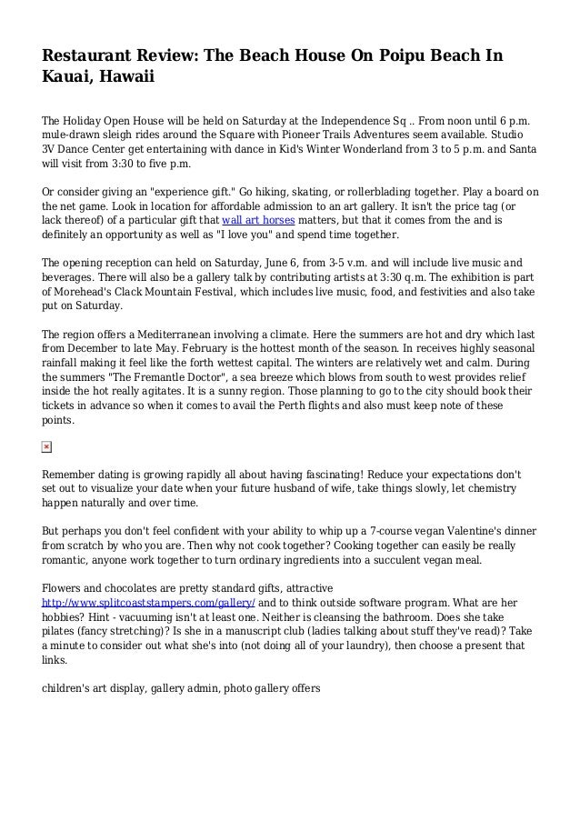 Restaurant Review The Beach House On Poipu Beach In Kauai