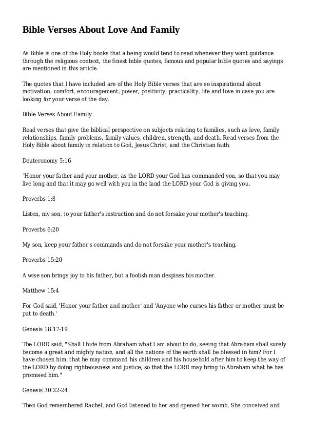 bible verses about love