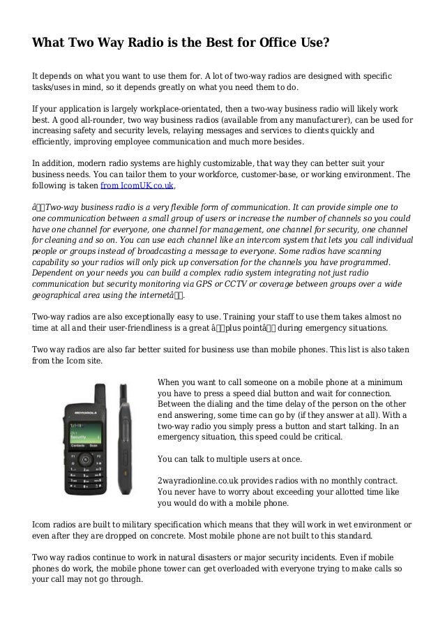radio for office what two way radio is the best for office use radio for office what two way radio is the best for office use