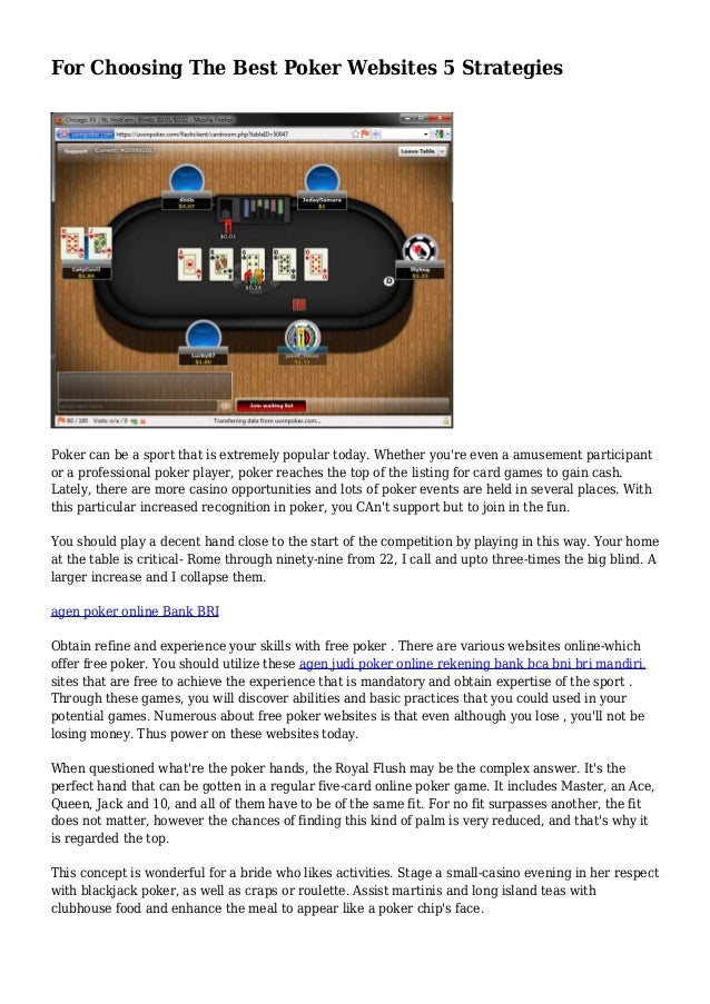 Best Poker Websites Best Poker Websites