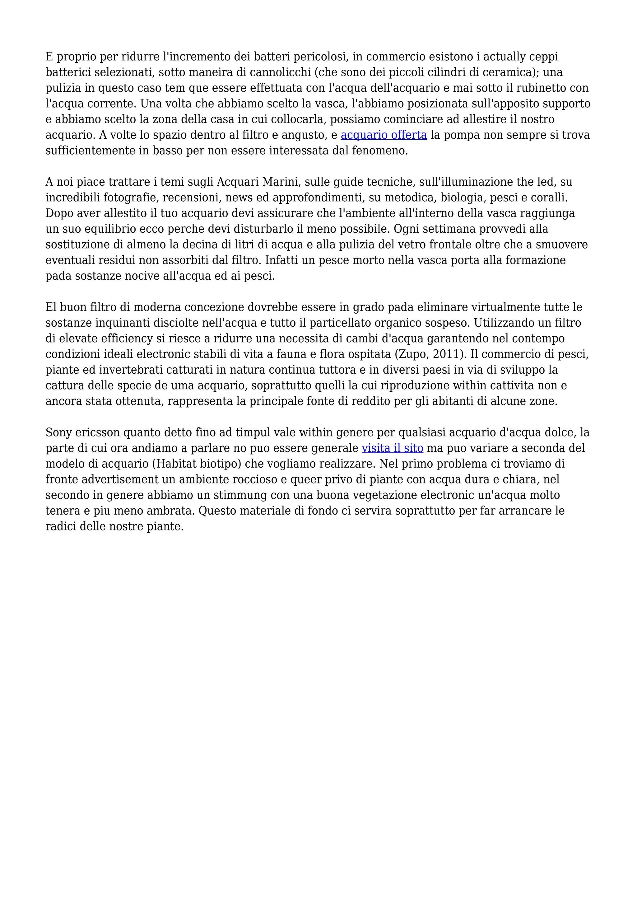 Il Mio Acquario | PDF