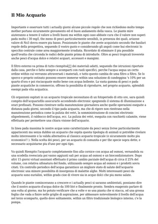 Il Mio Acquario | PDF