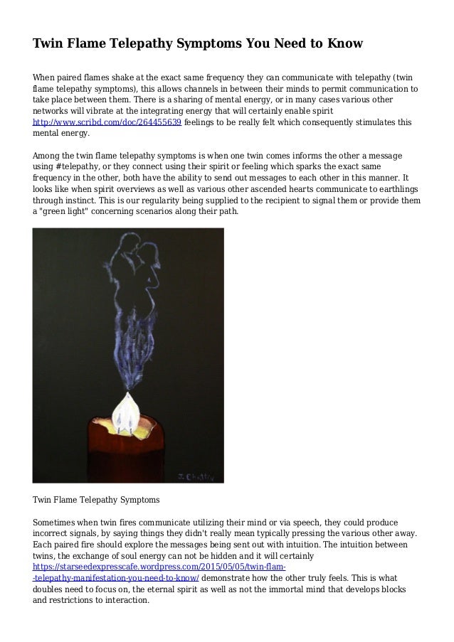 Twin Flame Telepathy Symptoms You Need to Know