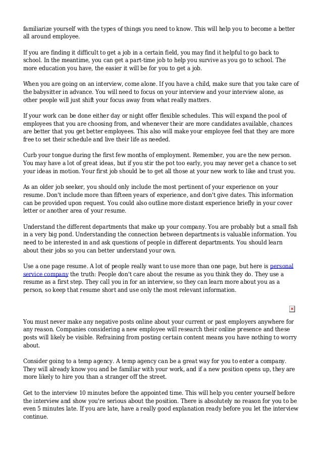 cover letter one page