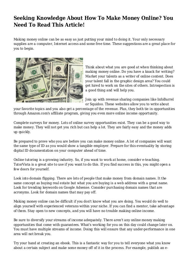 How To Get Your Mind To Read >> Seeking Knowledge About How To Make Money Online You Need To Read Th How To Get Your Mind To Read >> Seeking Knowledge About How To Make Money Online You Need To Read Th