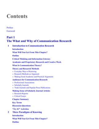(eBook PDF) Communication Research Methods 4th Edition | PDF