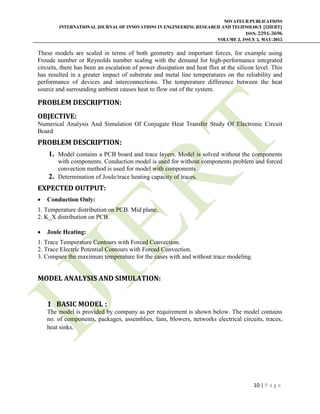 NUMERICAL ANALYSIS AND SIMULATION OF CONJUGATE HEAT TRANSFER STUDY OF ...