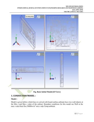 NUMERICAL ANALYSIS AND SIMULATION OF CONJUGATE HEAT TRANSFER STUDY OF ...