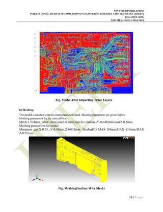 NUMERICAL ANALYSIS AND SIMULATION OF CONJUGATE HEAT TRANSFER STUDY OF ...