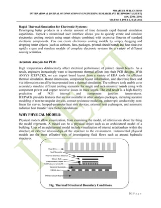 NUMERICAL ANALYSIS AND SIMULATION OF CONJUGATE HEAT TRANSFER STUDY OF ...