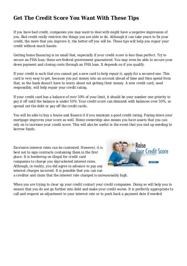 i have bad credit and want to buy a home