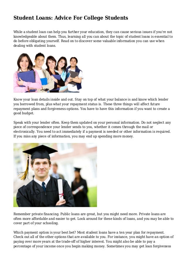 advice for college students