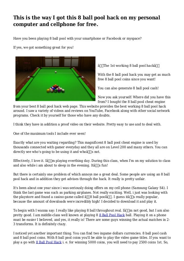 8 ball pool cheat engine hack tool free download 8 ball pool cheat engine hack tool free download