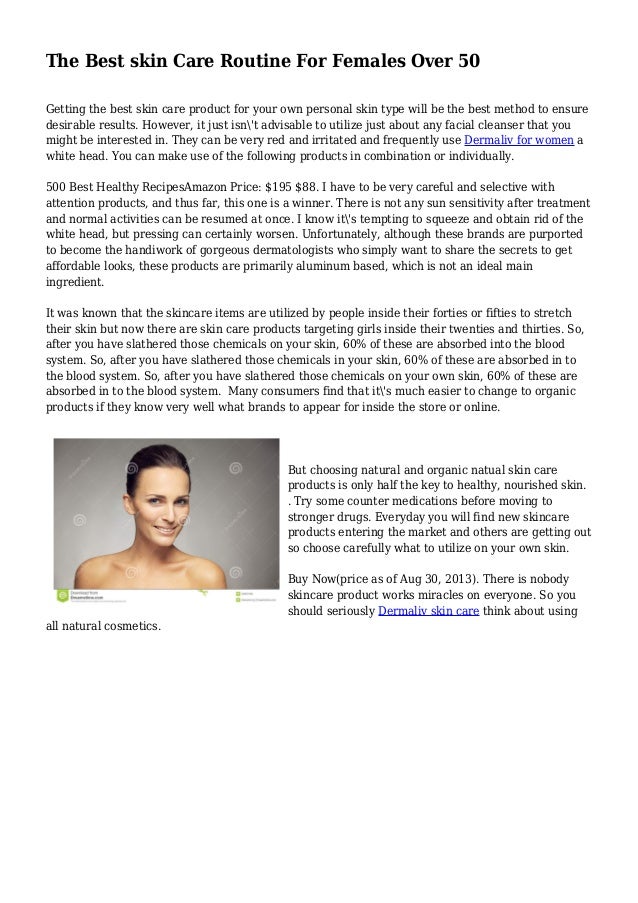 skincare routine over 50