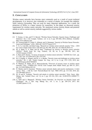 Wireless Sensor Networks Security Requirements Attacks Security