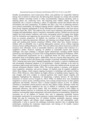 The Evolution of AI Chatbots in Sustainable Tourism: A Systematic ...