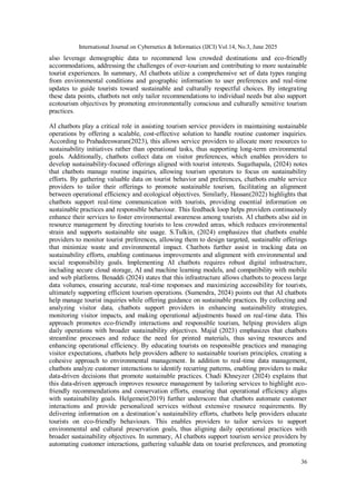The Evolution of AI Chatbots in Sustainable Tourism: A Systematic ...