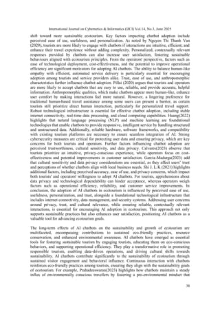 The Evolution of AI Chatbots in Sustainable Tourism: A Systematic ...