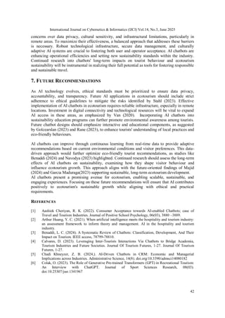 The Evolution of AI Chatbots in Sustainable Tourism: A Systematic ...