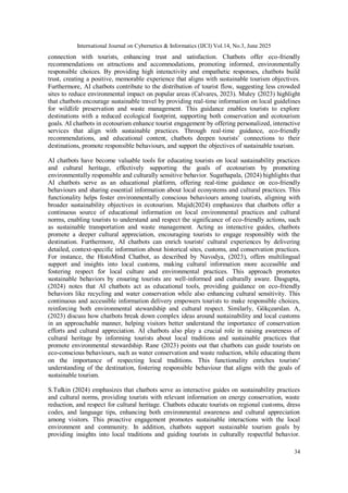 The Evolution of AI Chatbots in Sustainable Tourism: A Systematic ...