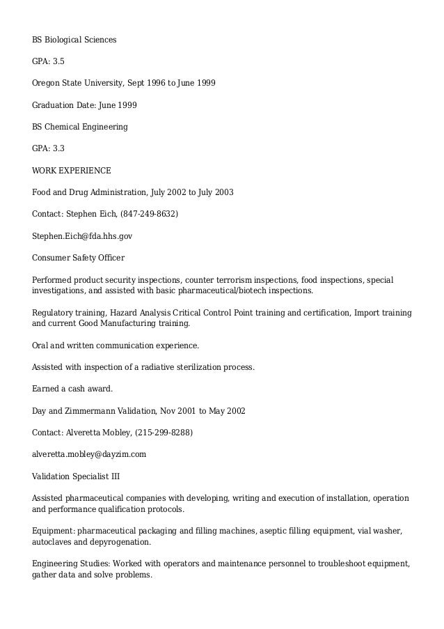 detailed resume sample