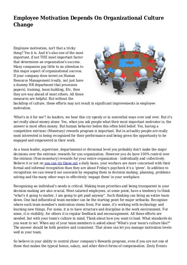 Hca250 motivation and organizational culture essays picture