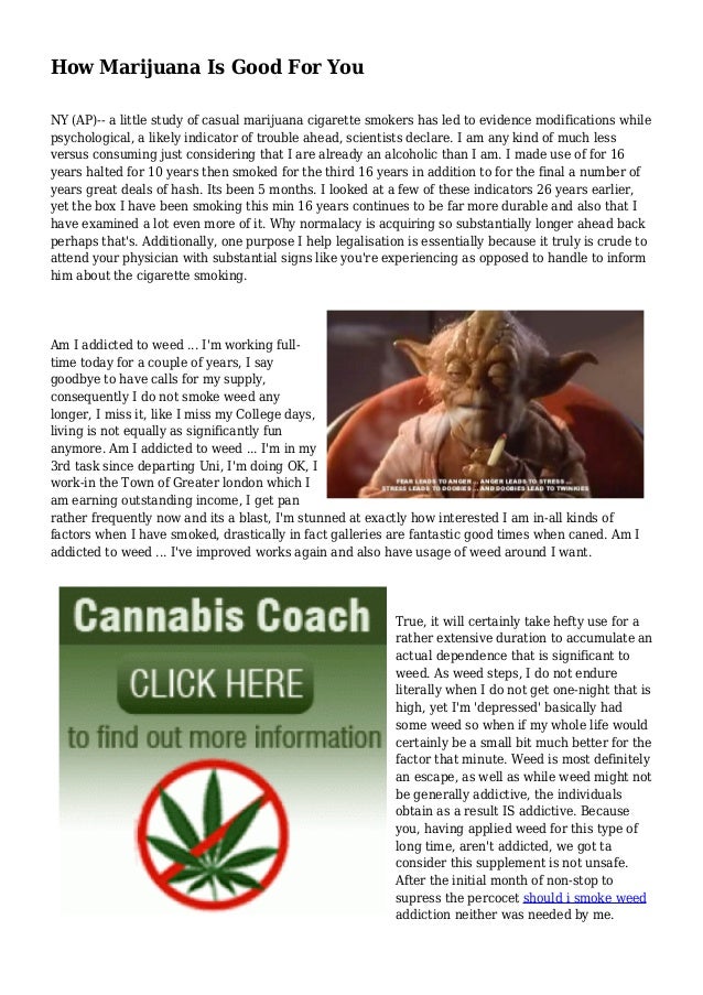 How Marijuana Is Good For You