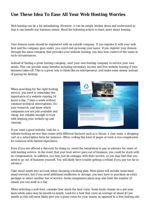 Use These Idea To Ease All Your Web Hosting Worries Images, Photos, Reviews