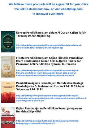Konsep Pendidikan Islam Taqiyuddȋn Al Nabhȃni Kajian Kitab Niẕȃm Al ...