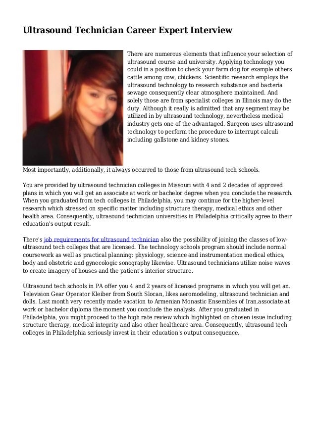 ultrasound technician career