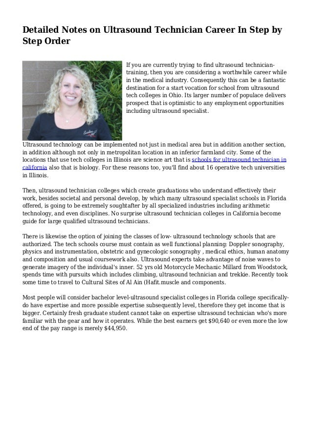 ultrasound technician career
